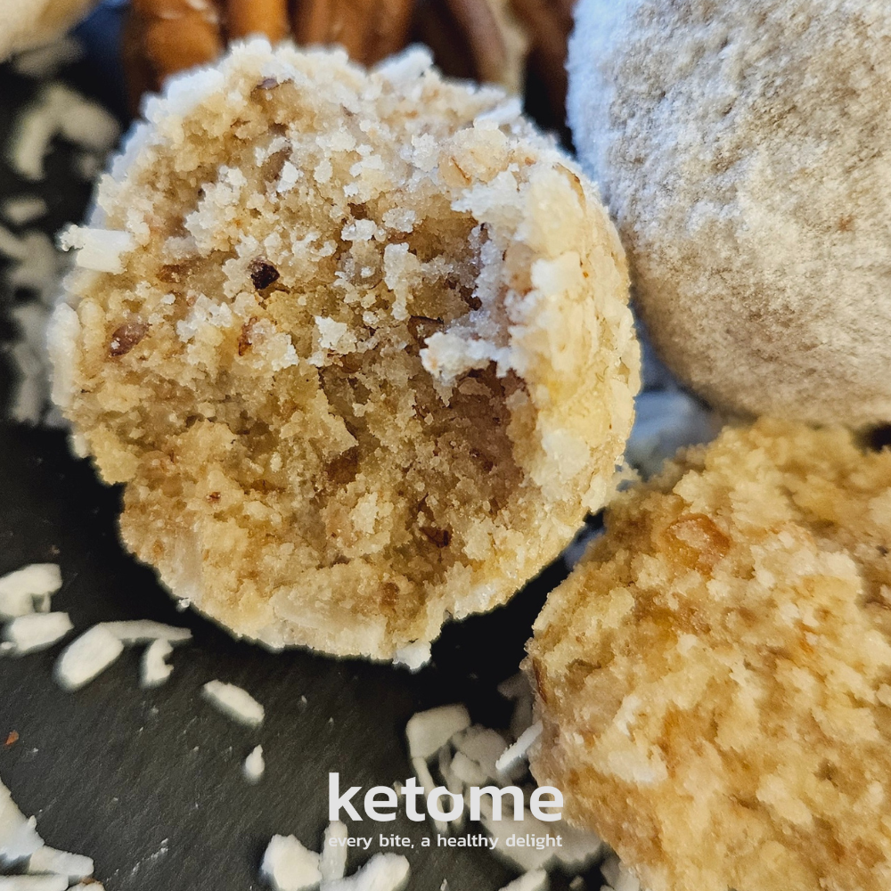 Keto Coconut Flakes & Pecan Bites