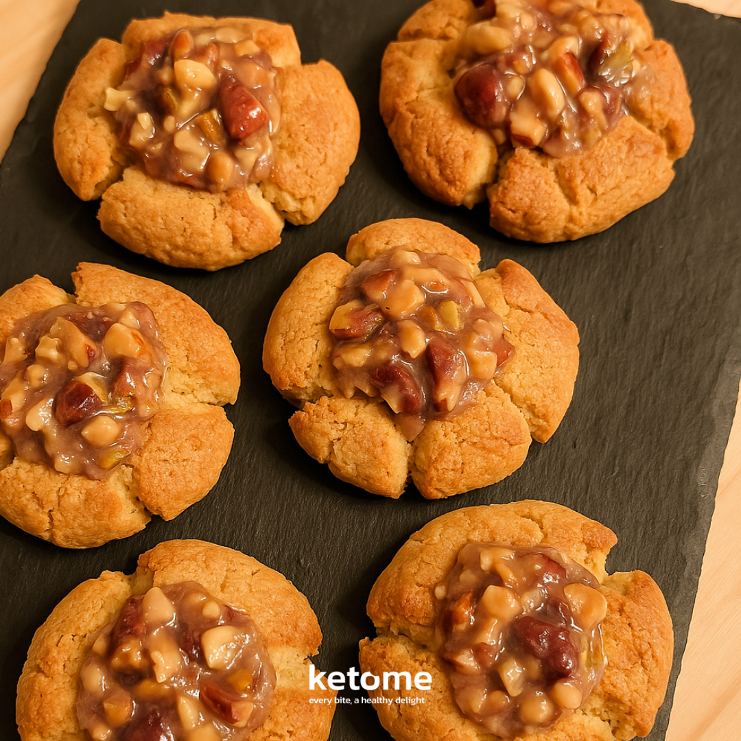 Biscuits faits maison KETO Almond FLOWER - Faible teneur en glucides, sans sucre et sans gluten