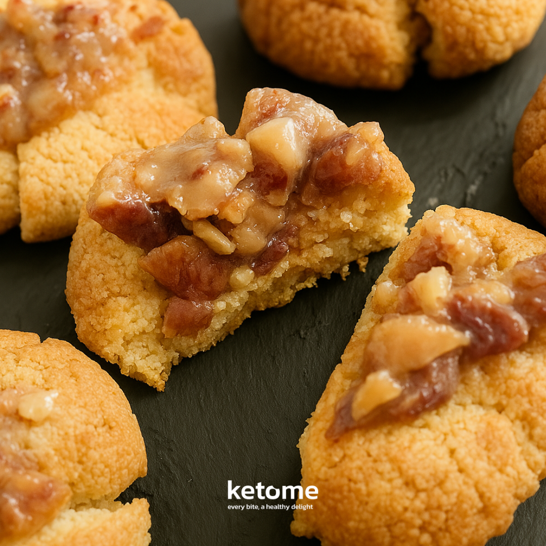 Biscuits faits maison KETO Almond FLOWER - Faible teneur en glucides, sans sucre et sans gluten