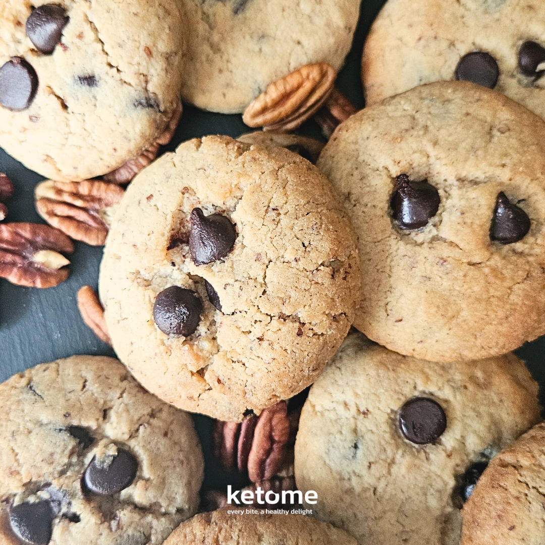 ketome, pecan chocolate chip cookies