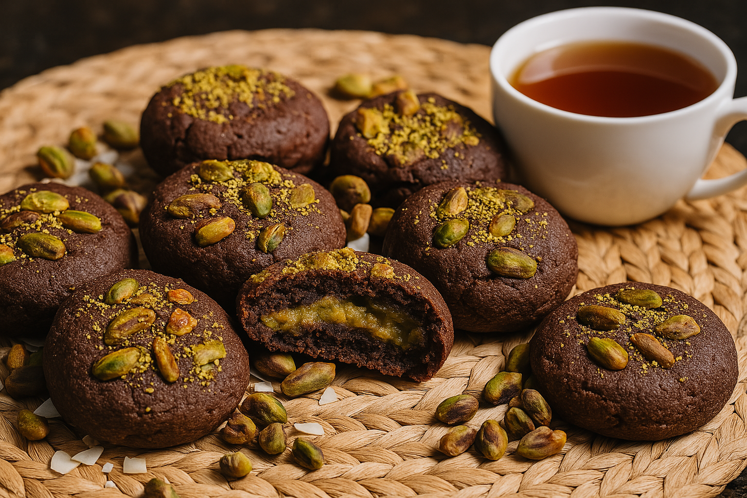 Keto-friendly cookies with no added sugar, made from almond flour and monk fruit.