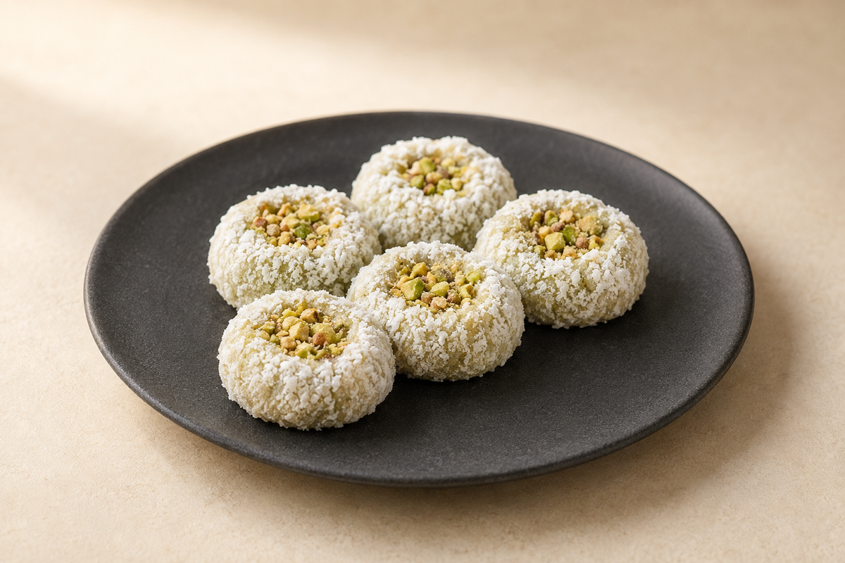 KetoMe dairy-free keto cookies made with coconut oil, arranged on a rustic plate with packaging visible.