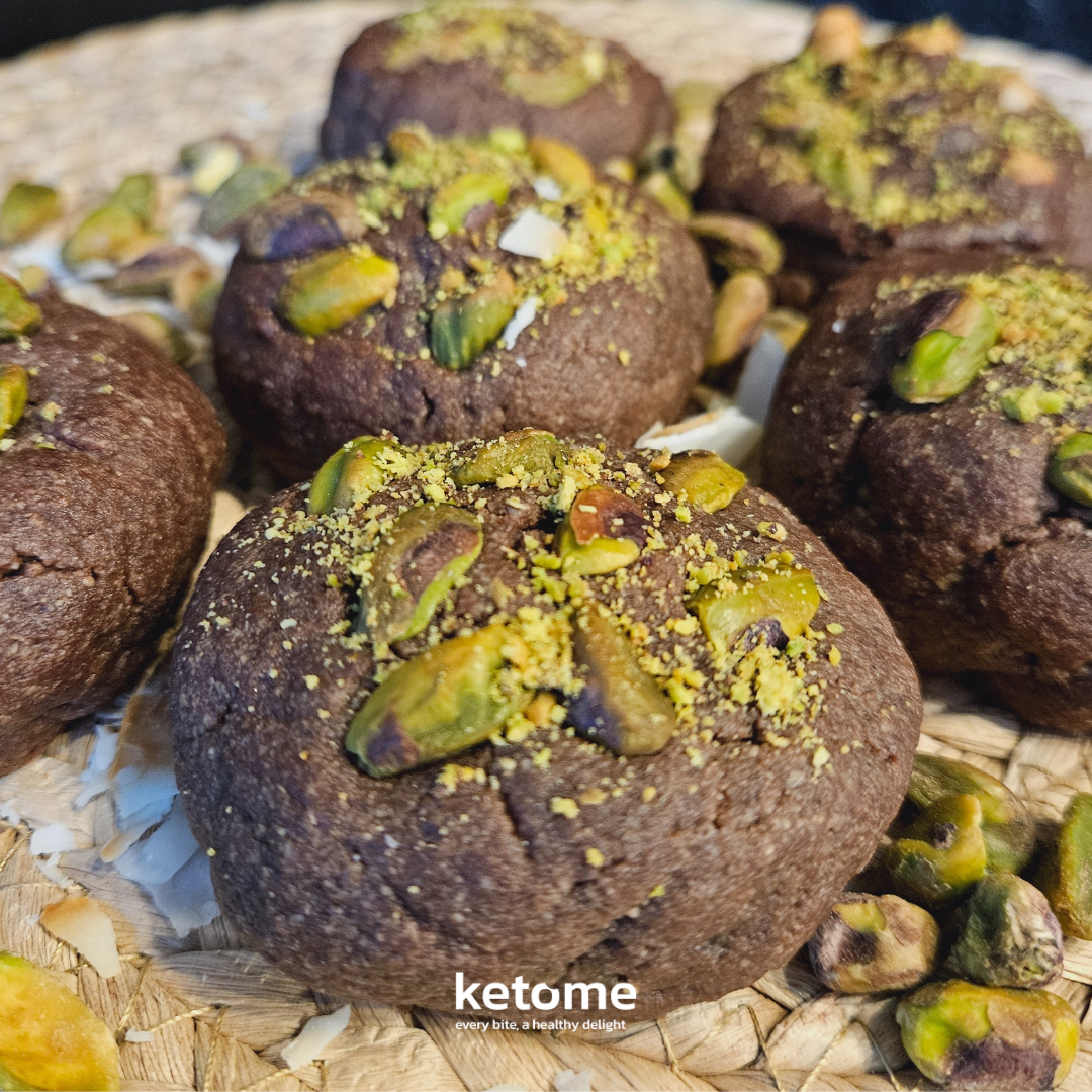 Dubai-Style Pistachio & Hazelnut Filling Keto Cookies