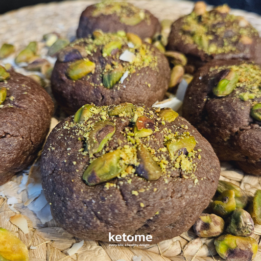 Dubai-Style Pistachio & Hazelnut Keto Cookies | 3g Net Carbs | Gluten-Free, Diabetic-Friendly