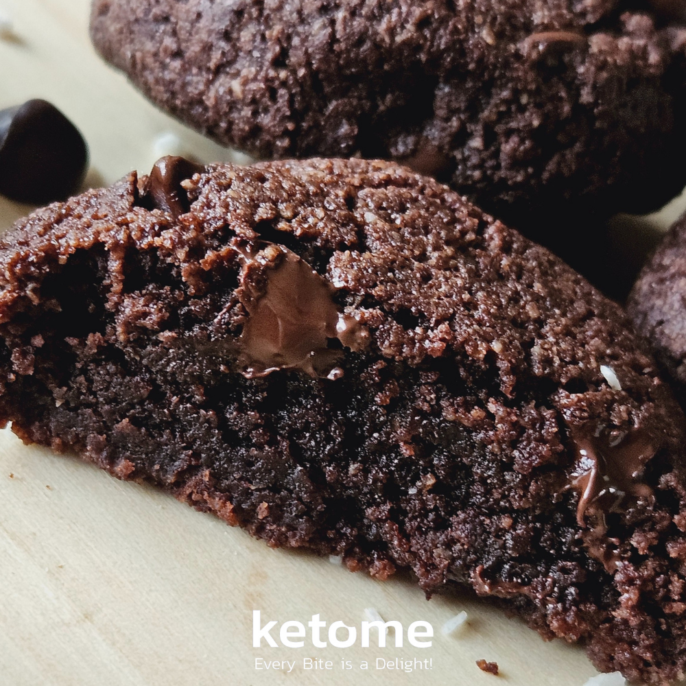 KETO CHOCOLATE Homemade Cookies - Low-Carb, Sugar-Free & Gluten-Free