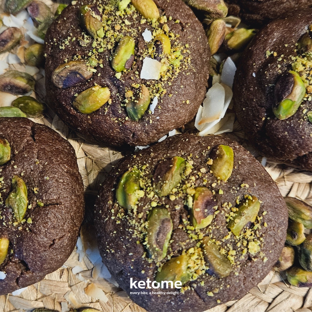 Dubai-Style Pistachio & Hazelnut Filling Keto Cookies