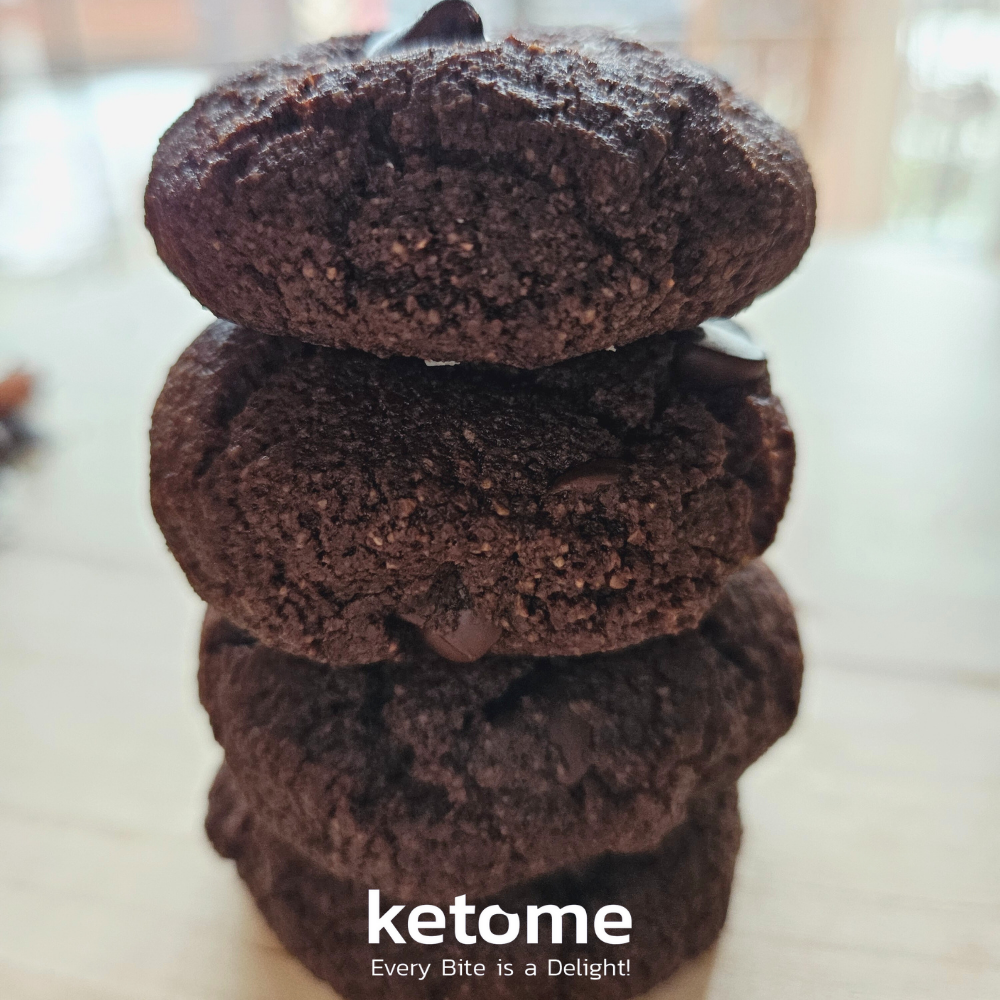 Biscuits faits maison KETO CHOCOLATE - Faible teneur en glucides, sans sucre et sans gluten