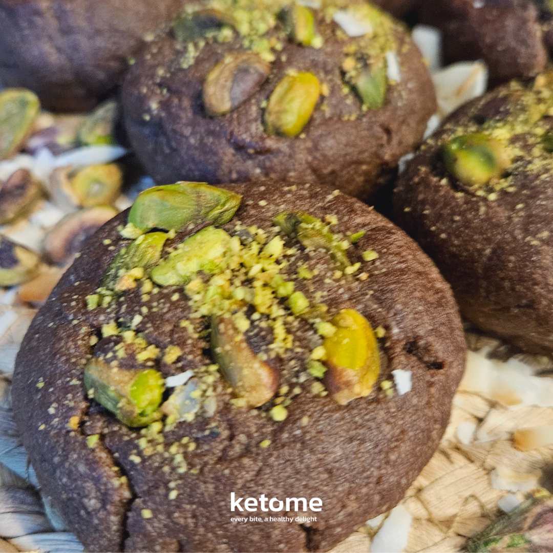 Dubai-Style Pistachio & Hazelnut Filling Keto Cookies