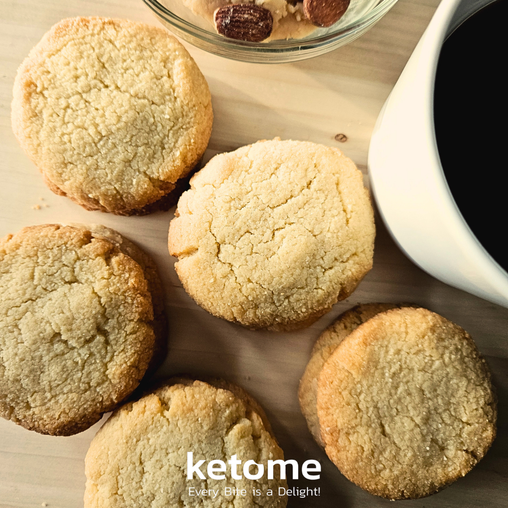 KETO CARAMEL Cookies Homemade - Low-Carb, Sugar-Free & Gluten-Free