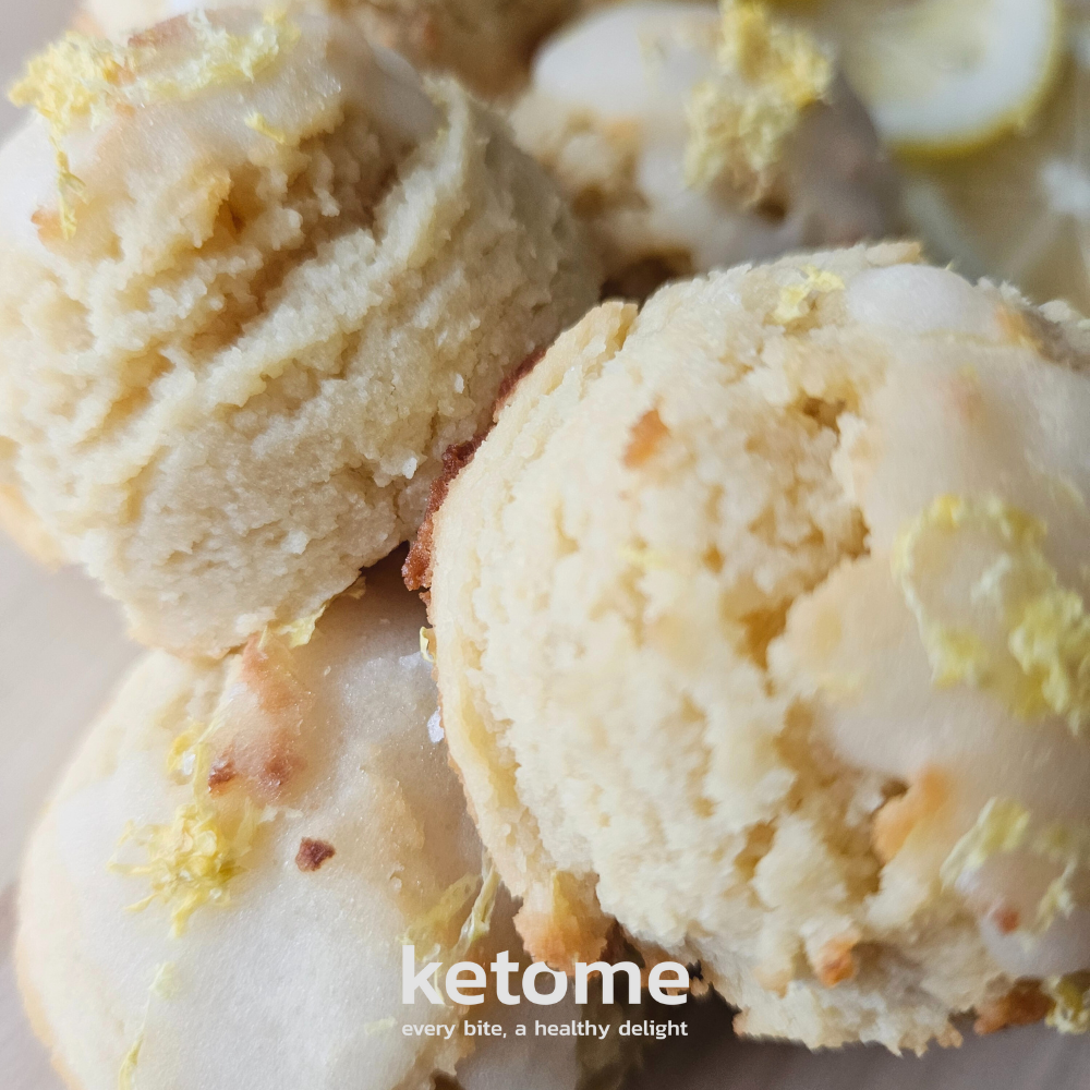 BISCUITS KETO piquants au citron - Faible teneur en glucides, sans sucre et sans gluten