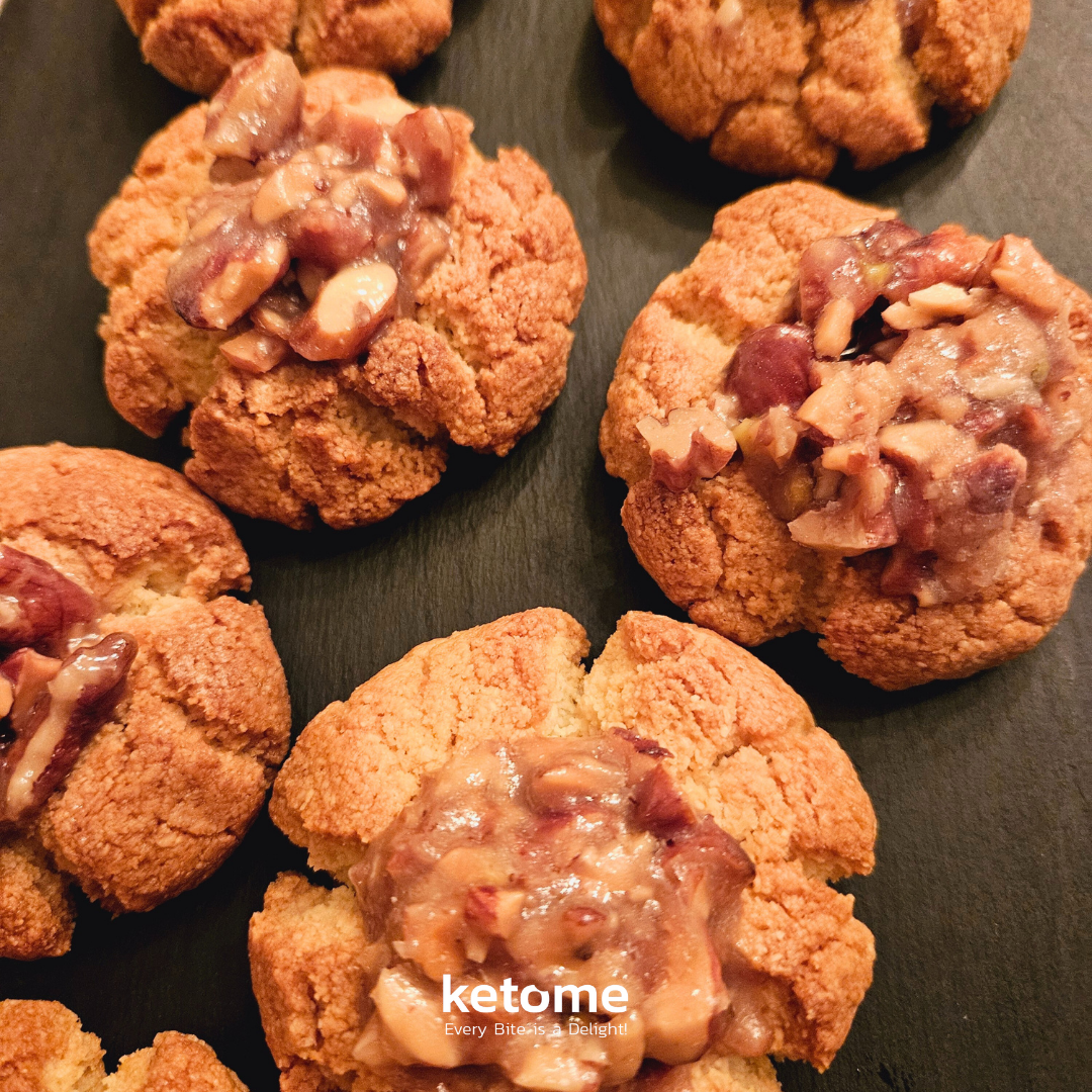 Biscuits faits maison KETO Almond FLOWER - Faible teneur en glucides, sans sucre et sans gluten