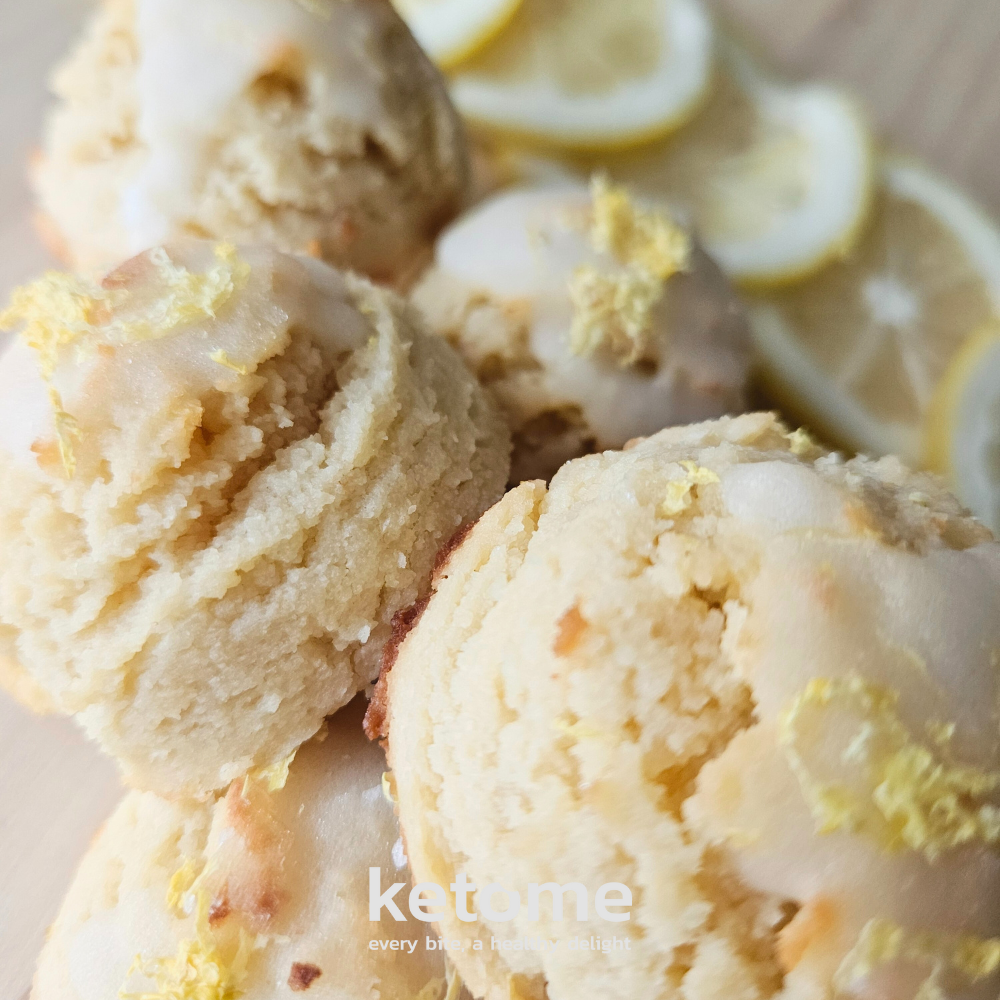 BISCUITS KETO piquants au citron - Faible teneur en glucides, sans sucre et sans gluten