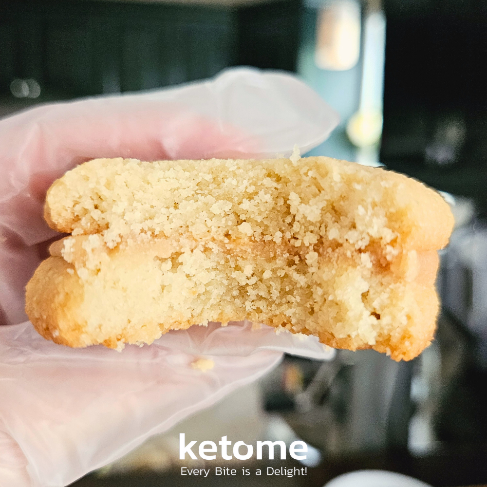 KETO CARAMEL Cookies Homemade - Low-Carb, Sugar-Free & Gluten-Free