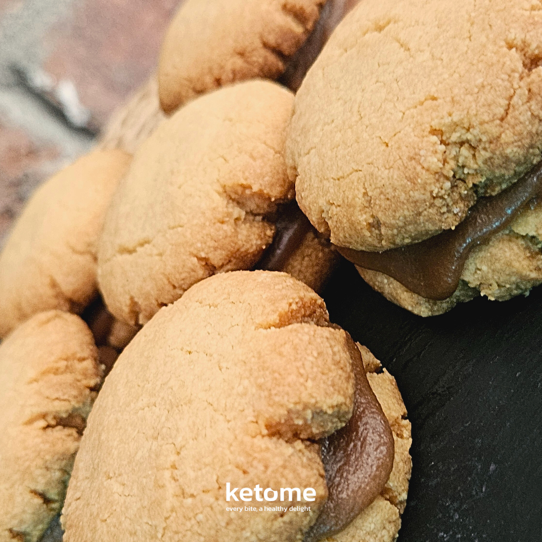 KETO CARAMEL Cookies Homemade - Low-Carb, Sugar-Free & Gluten-Free