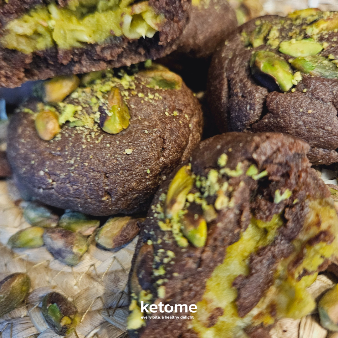 Dubai-Style Pistachio & Hazelnut Filling Keto Cookies