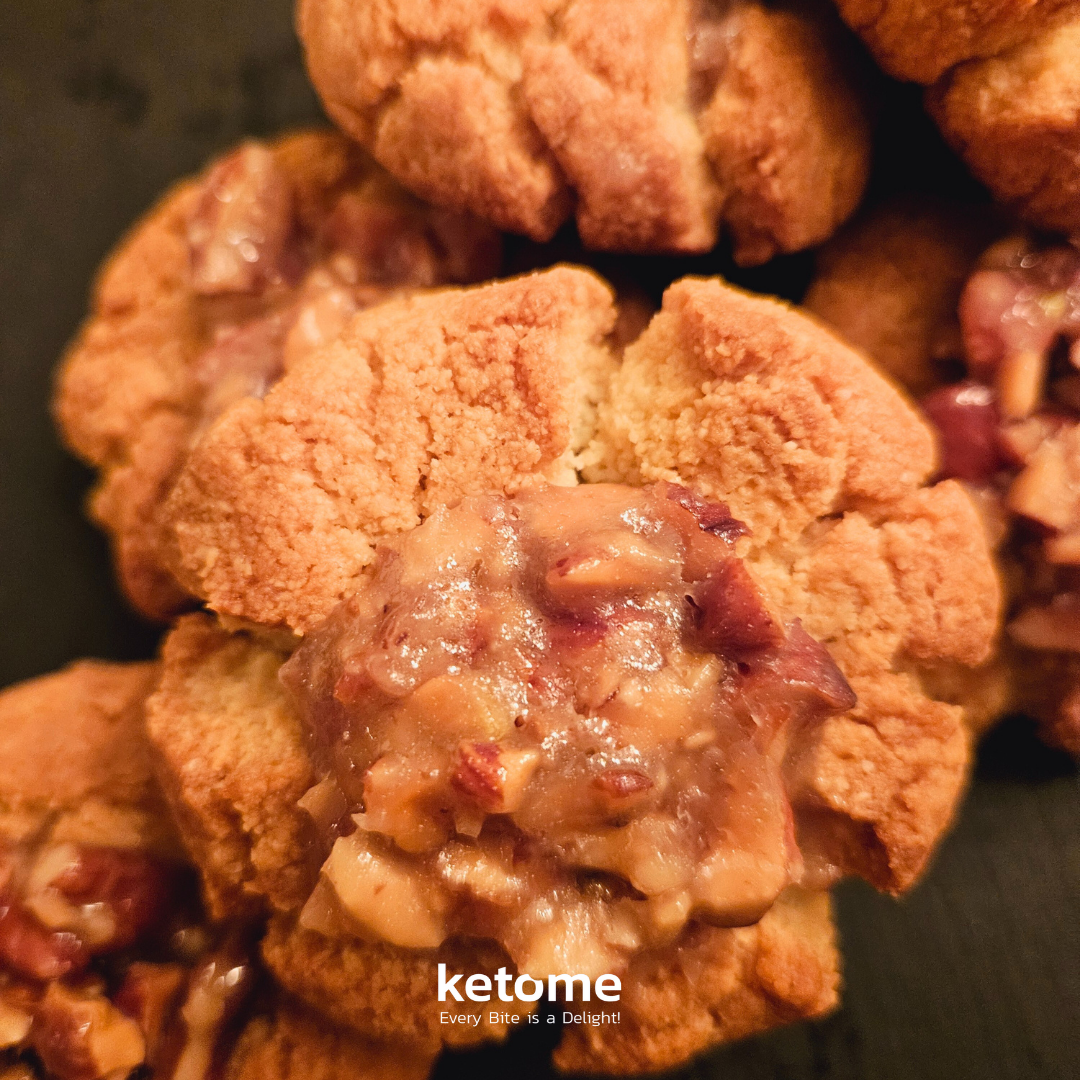 KETO Almond FLOWER Homemade Cookies - Low-Carb, Sugar-Free & Gluten-Free