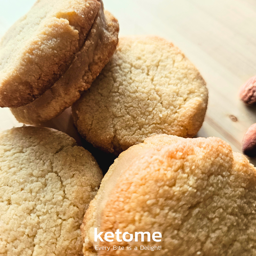 KETO CARAMEL Cookies Homemade - Low-Carb, Sugar-Free & Gluten-Free