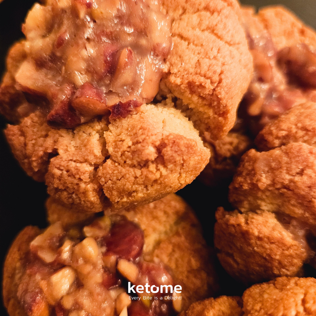 Biscuits faits maison KETO Almond FLOWER - Faible teneur en glucides, sans sucre et sans gluten