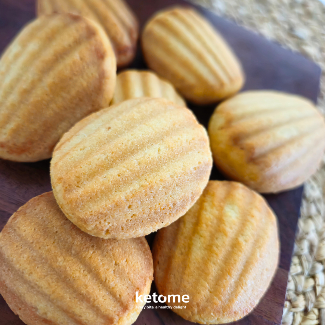 Mini Keto Madeleine Cookies