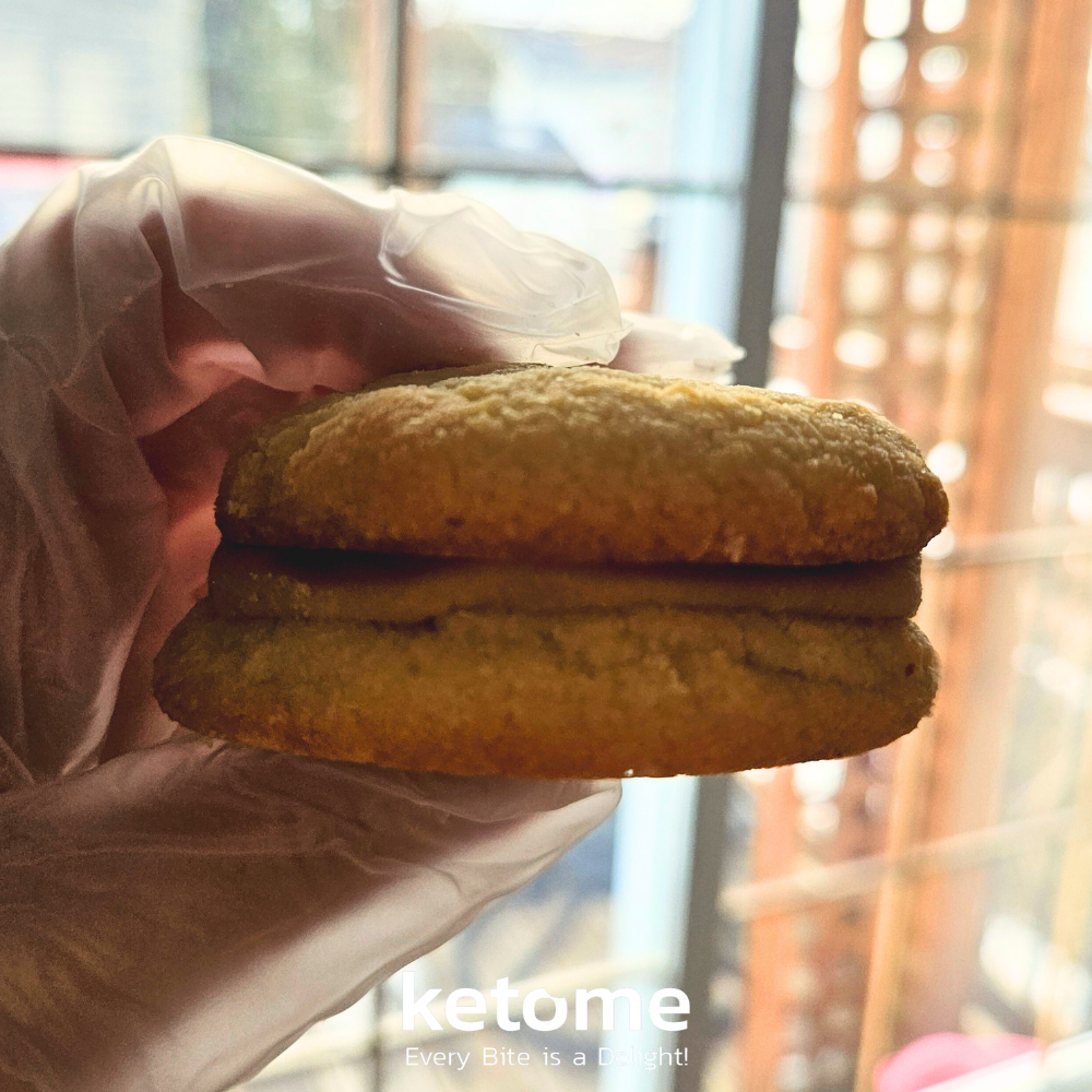 KETO CARAMEL Cookies Homemade - Low-Carb, Sugar-Free & Gluten-Free