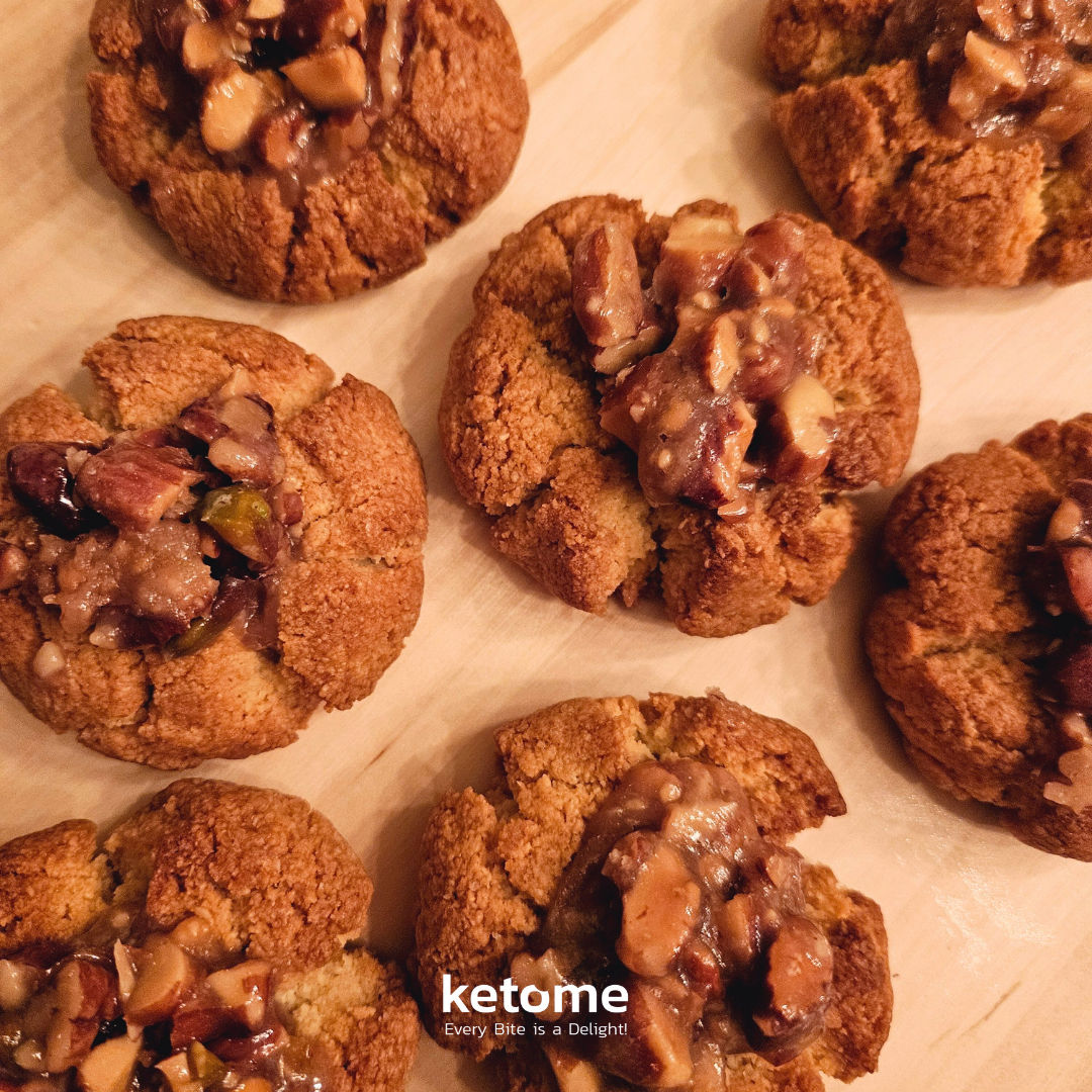 KETO Almond FLOWER Homemade Cookies - Low-Carb, Sugar-Free & Gluten-Free