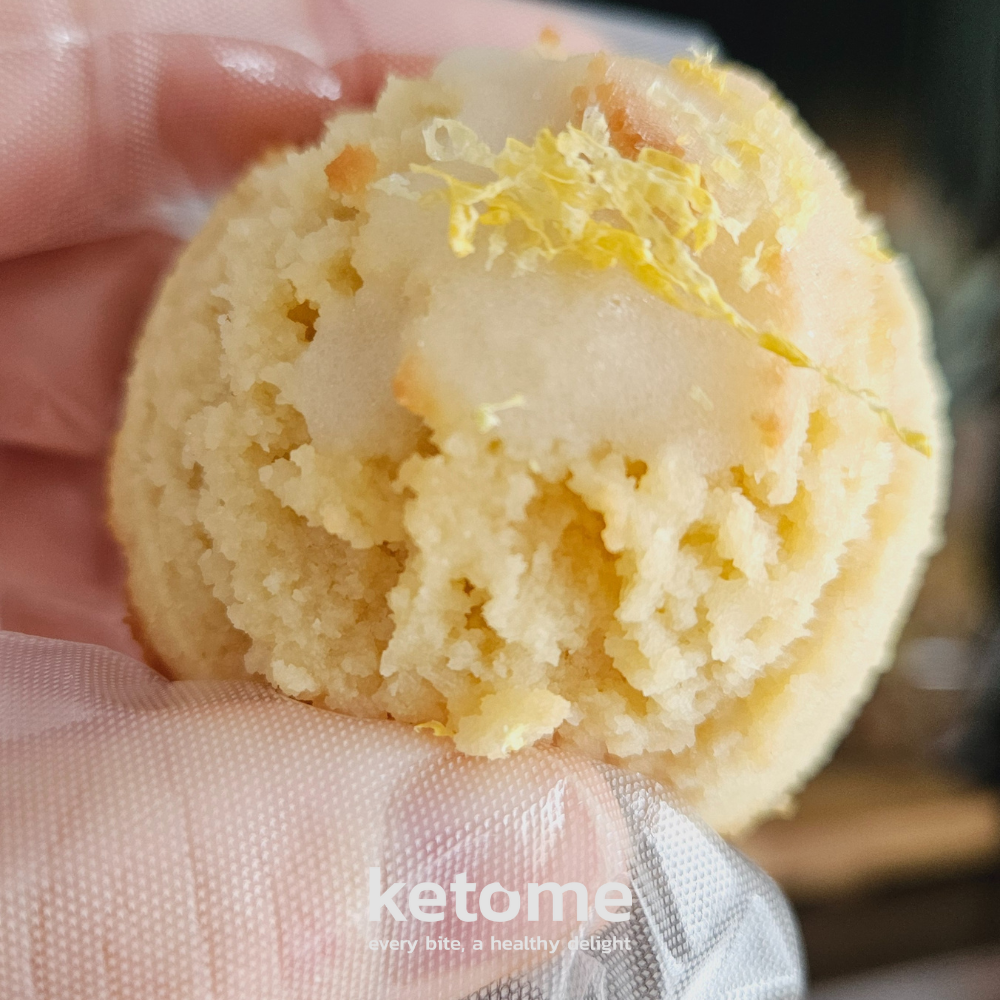 BISCUITS KETO piquants au citron - Faible teneur en glucides, sans sucre et sans gluten