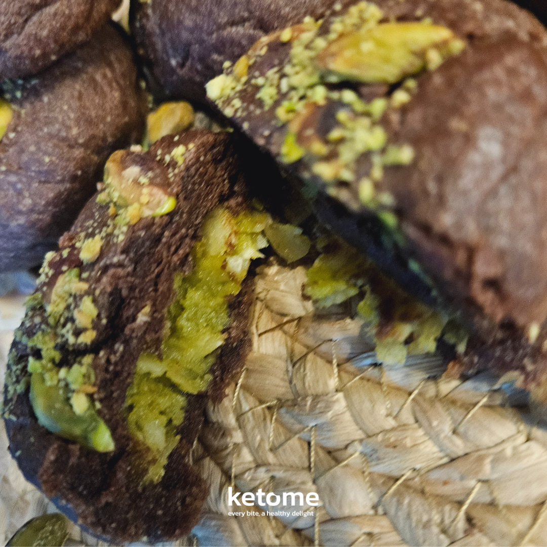 Dubai-Style Pistachio & Hazelnut Filling Keto Cookies