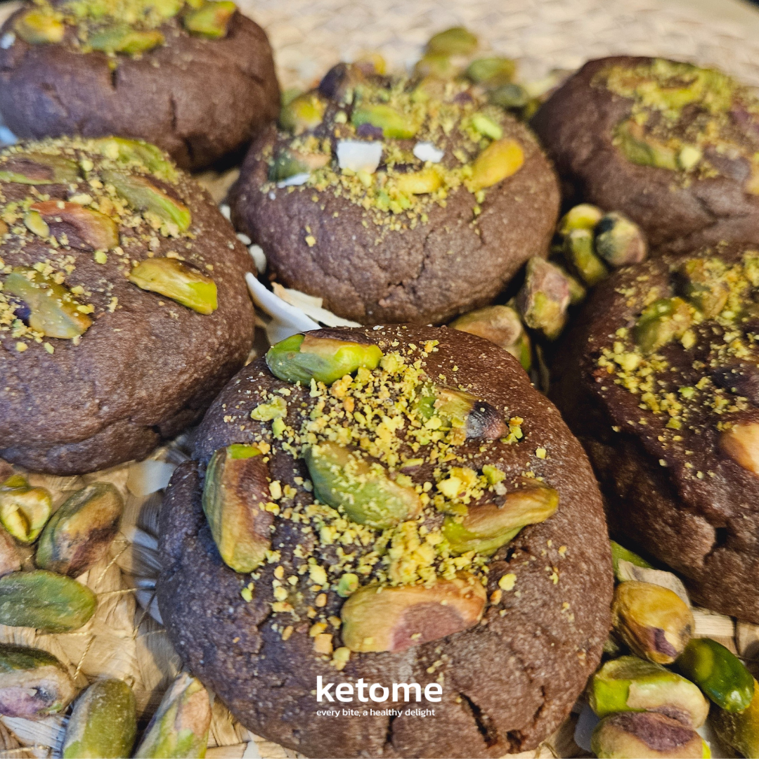 Dubai-Style Pistachio & Hazelnut Filling Keto Cookies