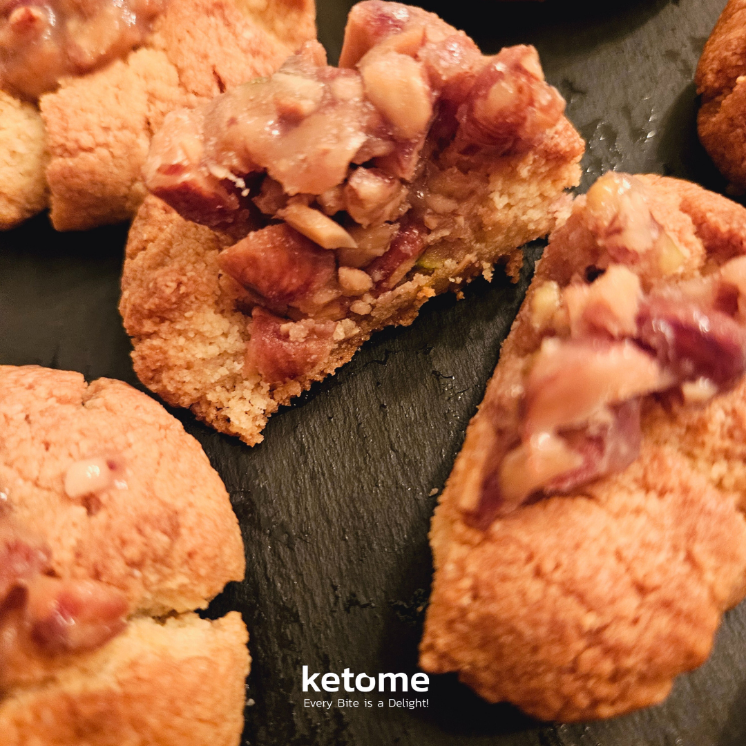 Biscuits faits maison KETO Almond FLOWER - Faible teneur en glucides, sans sucre et sans gluten