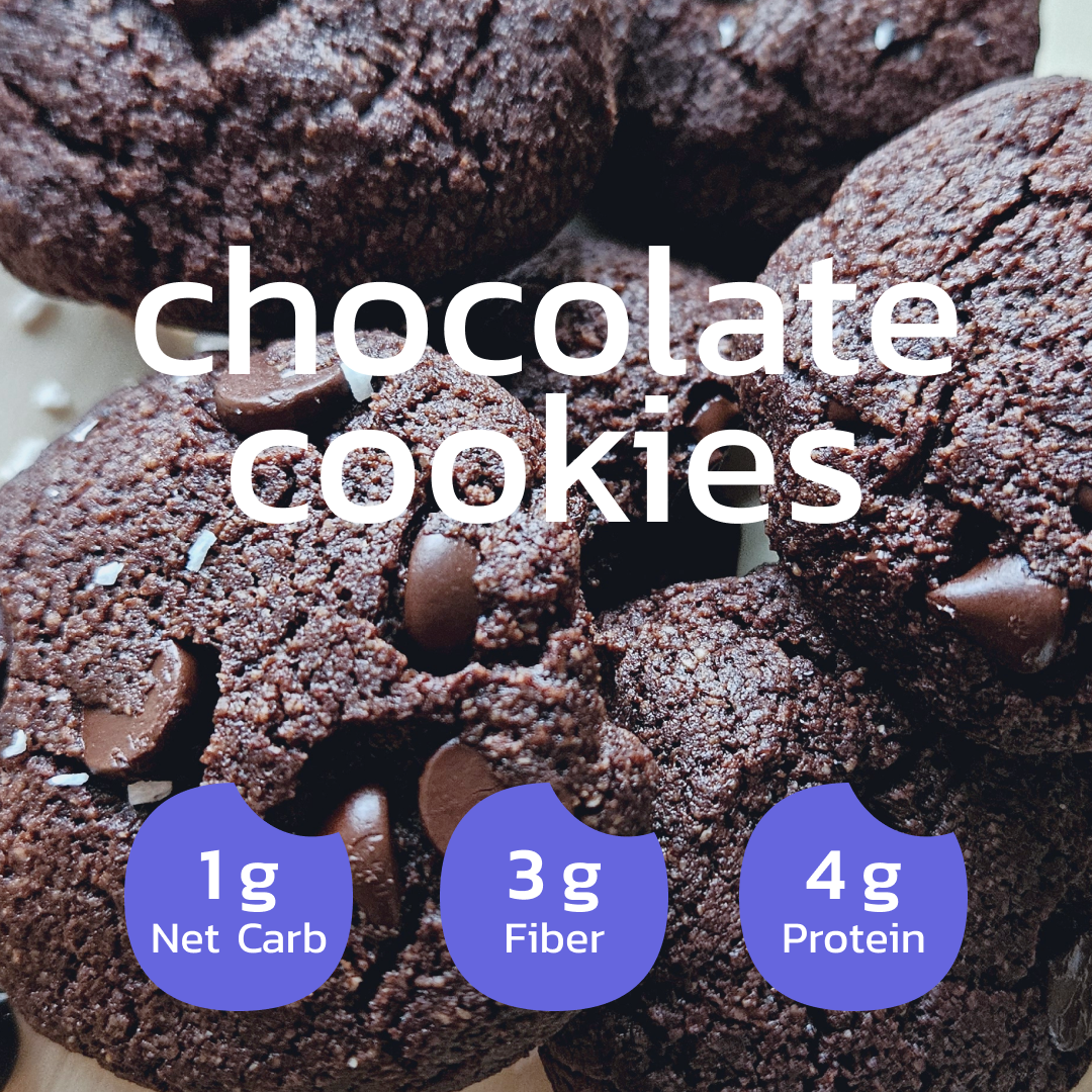 KETO CHOCOLATE Homemade Cookies - Low-Carb, Sugar-Free & Gluten-Free