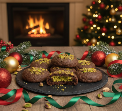 Dubai-Style Pistachio & Hazelnut Filling Keto Cookies
