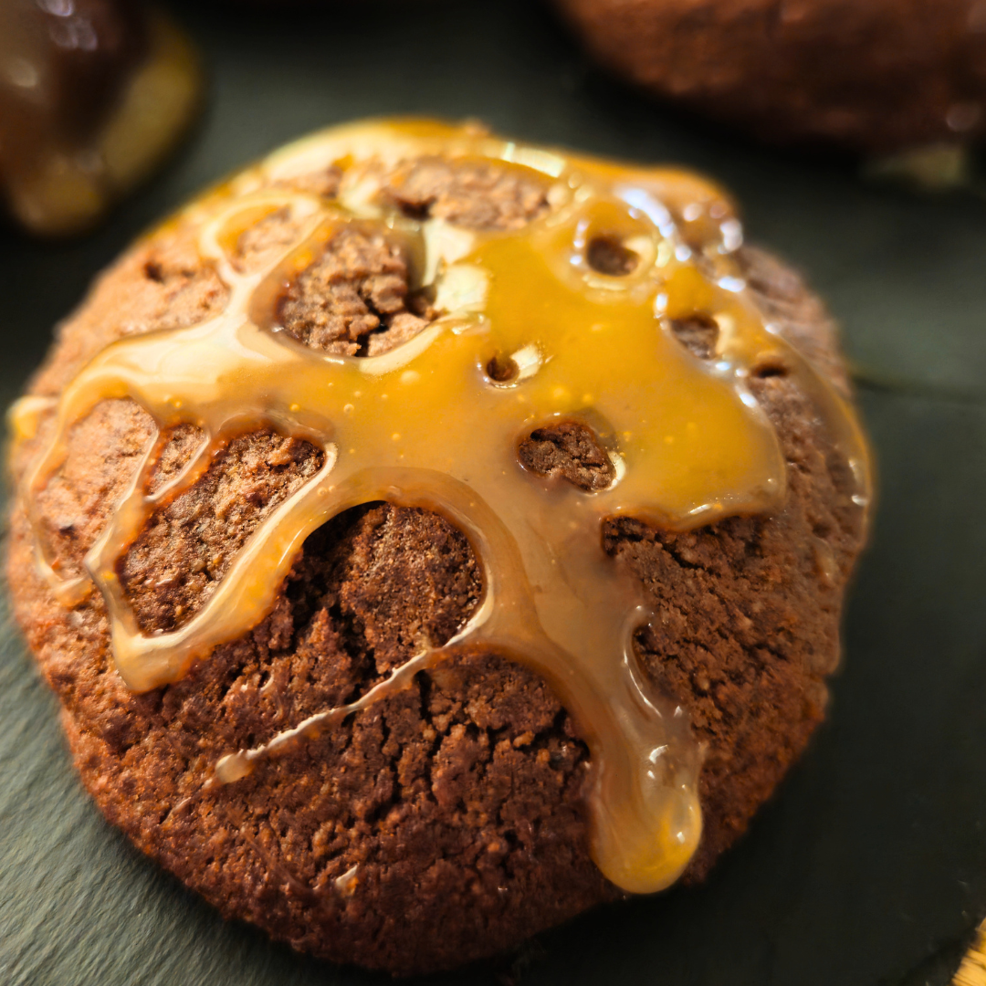 Biscuits protéinés au chocolat et caramel compatibles GLP-1 et céto – 10 g de protéines, sans gluten