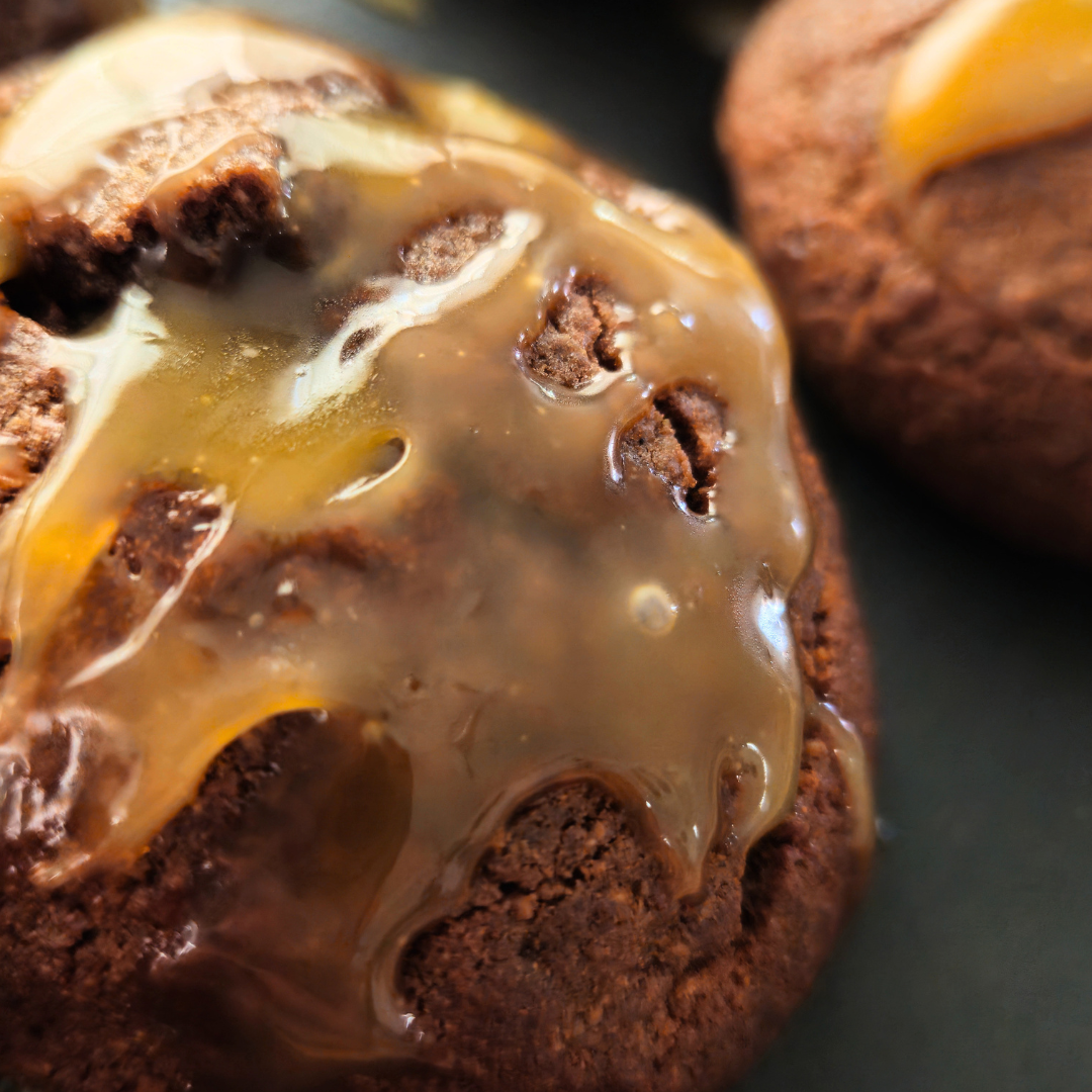 Biscuits protéinés au chocolat et caramel compatibles GLP-1 et céto – 10 g de protéines, sans gluten
