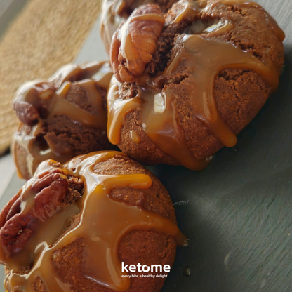 Biscuits protéinés au chocolat et caramel compatibles GLP-1 et céto – 10 g de protéines, sans gluten