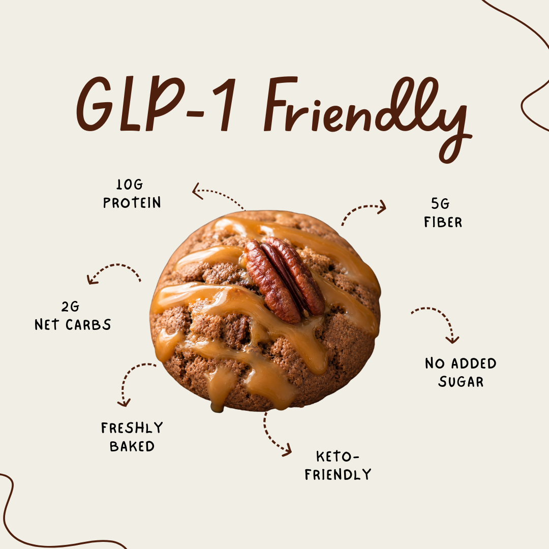Biscuits protéinés au chocolat et caramel compatibles GLP-1 et céto – 10 g de protéines, sans gluten