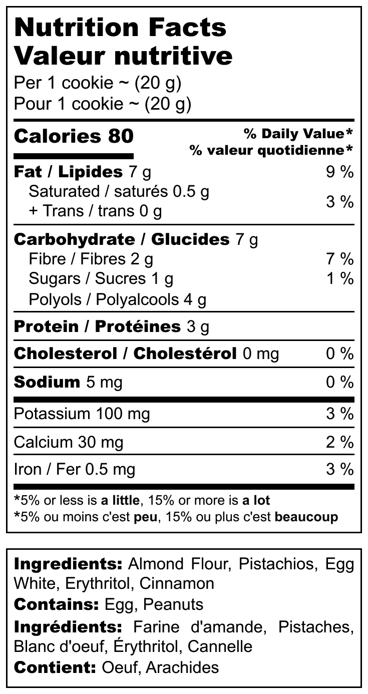 Biscuits faits maison à la cannelle et à la pistache KETO - Faible teneur en glucides, sans sucre et sans gluten