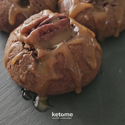 Biscuits protéinés au chocolat et caramel compatibles GLP-1 et céto – 10 g de protéines, sans gluten